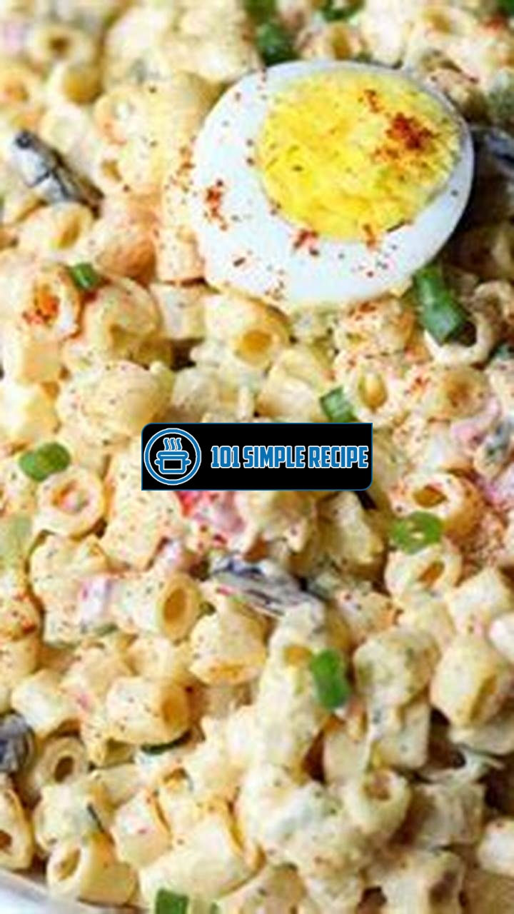 Delicious Deviled Egg Macaroni Salad Recipe | 101 Simple Recipe