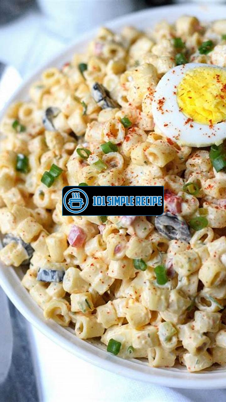 Discover the Deliciousness of Deviled Egg Pasta Salad | 101 Simple Recipe