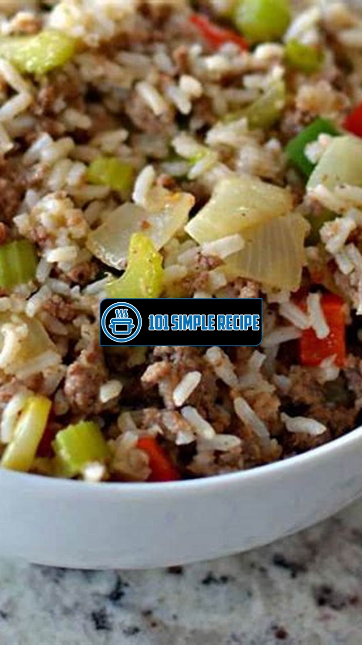 Authentic Cajun Dirty Rice Recipe: A Savory Southern Delight | 101 Simple Recipe
