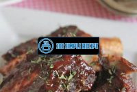 Deliciously Tender Beef Ribs: A Culinary Masterclass | 101 Simple Recipe