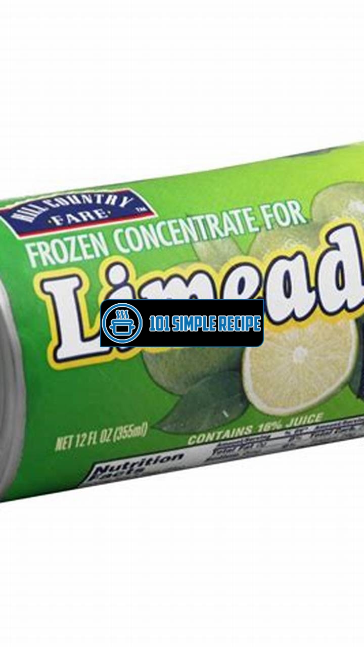 Discover the Refreshing Twist of Drinks with Limeade Concentrate | 101 Simple Recipe