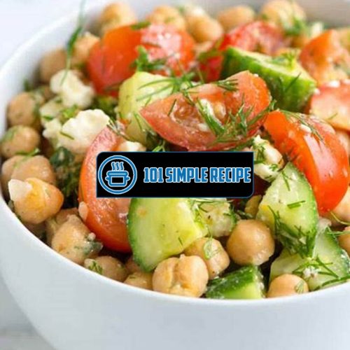 Easy Chickpea Salad Recipe With Lemon And Dill | 101 Simple Recipe