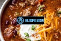 Quick and Delicious Chili Recipe | 101 Simple Recipe