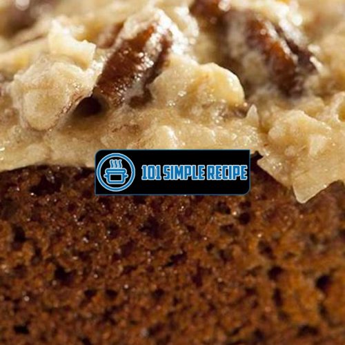 How to Make a Delicious German Chocolate Cake | 101 Simple Recipe