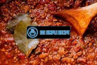 Delicious and Easy Homemade Chili Recipe Without Beans | 101 Simple Recipe