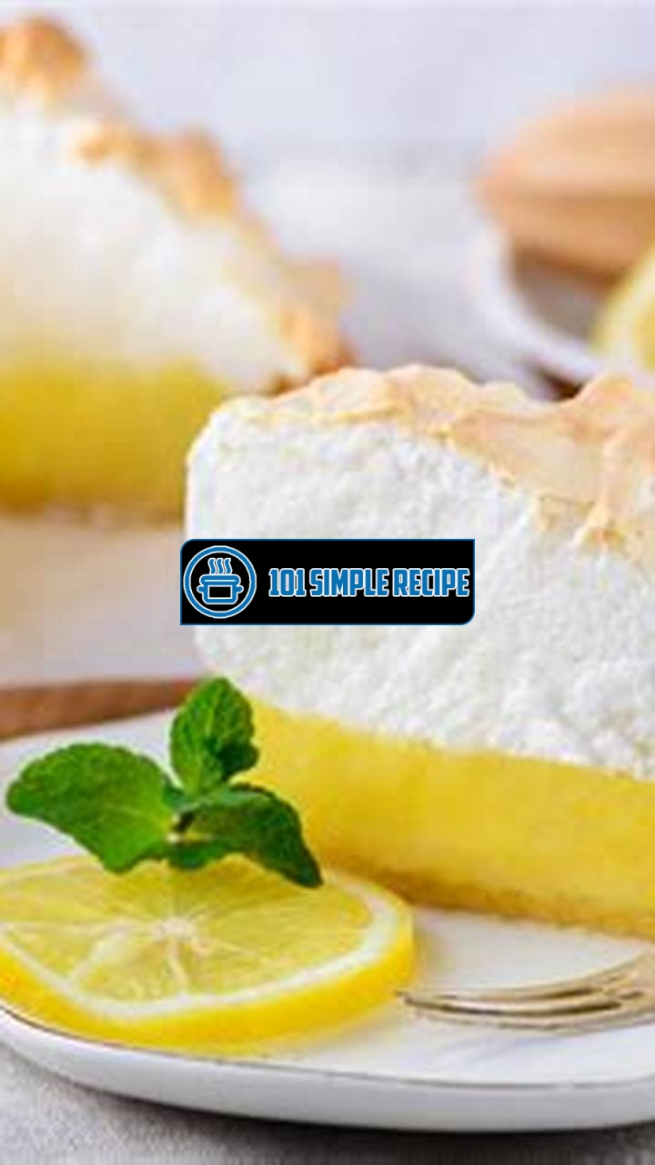 Easy Homemade Lemon Meringue Pie Recipe | 101 Simple Recipe