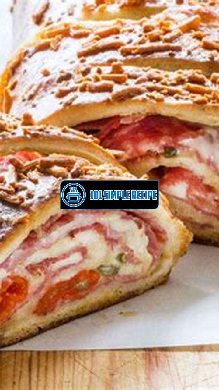 Delicious and Easy Meat and Cheese Stuffed Stromboli Recipe | 101 Simple Recipe