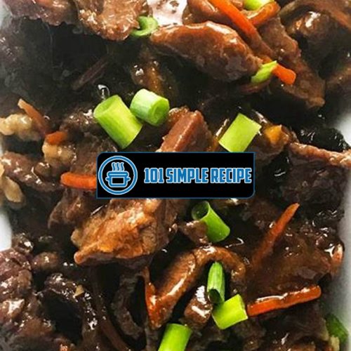 Unleash the Flavor: Easy Mongolian Beef in Slow Cooker | 101 Simple Recipe