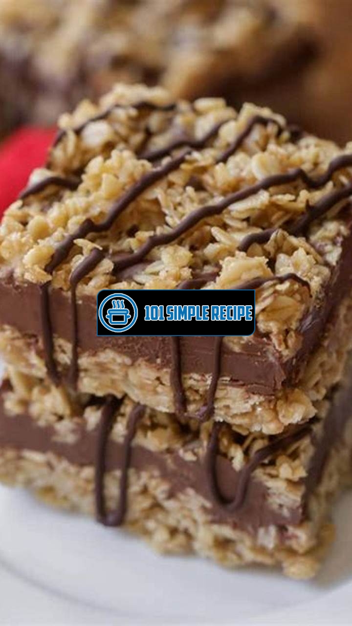 Indulge in Deliciously Easy No Bake Chocolate Oatmeal Bars | 101 Simple Recipe