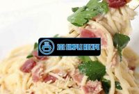 A Quick and Delicious Spaghetti Carbonara Recipe for Two | 101 Simple Recipe