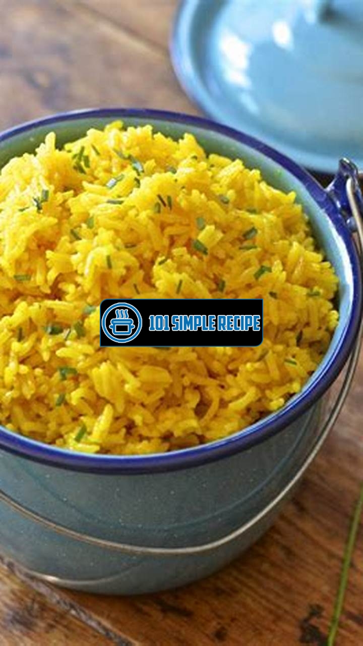 Quick and Easy Yellow Rice Recipe | 101 Simple Recipe