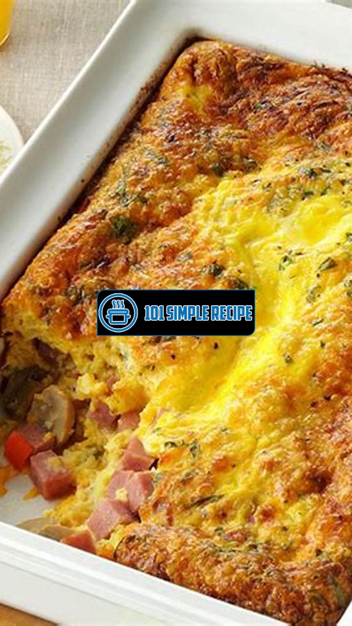 Delicious Egg Bake Recipe for a Perfect Brunch | 101 Simple Recipe