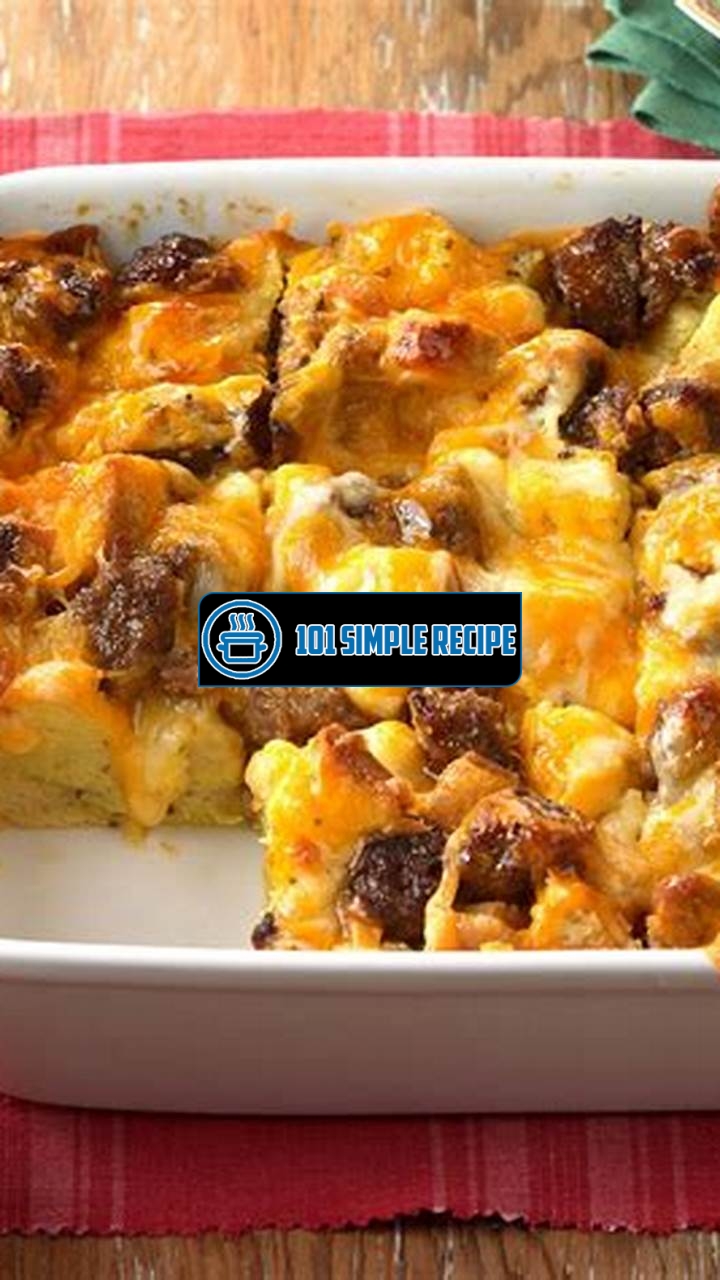 Delicious Egg Sausage Bake Recipe for Breakfast Bliss | 101 Simple Recipe