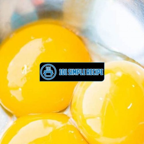Elevate Your Cooking Game with Egg Yolk Recipes | 101 Simple Recipe