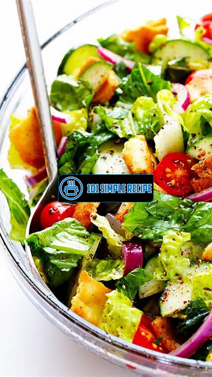 A Delicious Fattoush Salad Recipe for a Refreshing Meal | 101 Simple Recipe