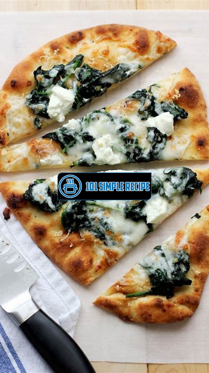 Indulge in the Perfectly Balanced Flatbread Pizza with Spinach and Goat Cheese | 101 Simple Recipe