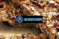 Irresistible Fruit and Nut Bars for a Healthy Snack | 101 Simple Recipe