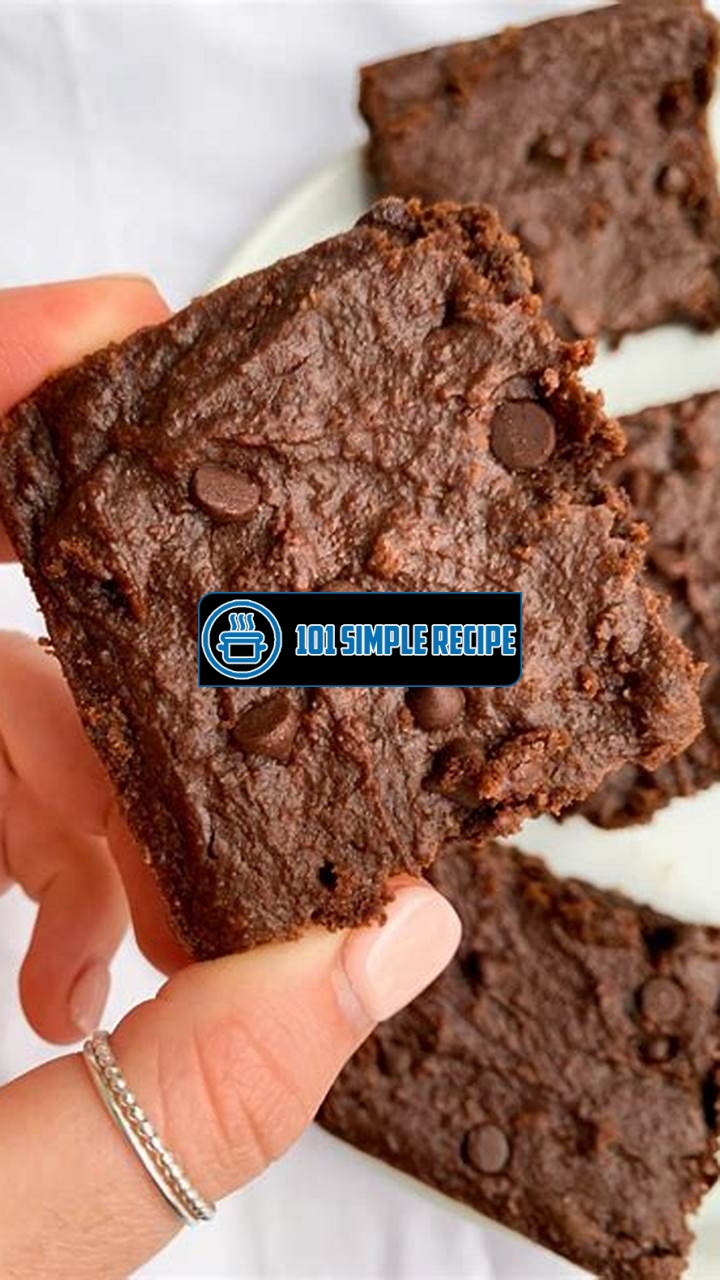 Deliciously Decadent Fudgy Chickpea Brownies | 101 Simple Recipe