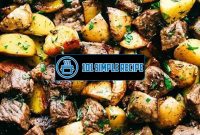 Garlic Butter Herb Steak Bites With Potatoes | 101 Simple Recipe