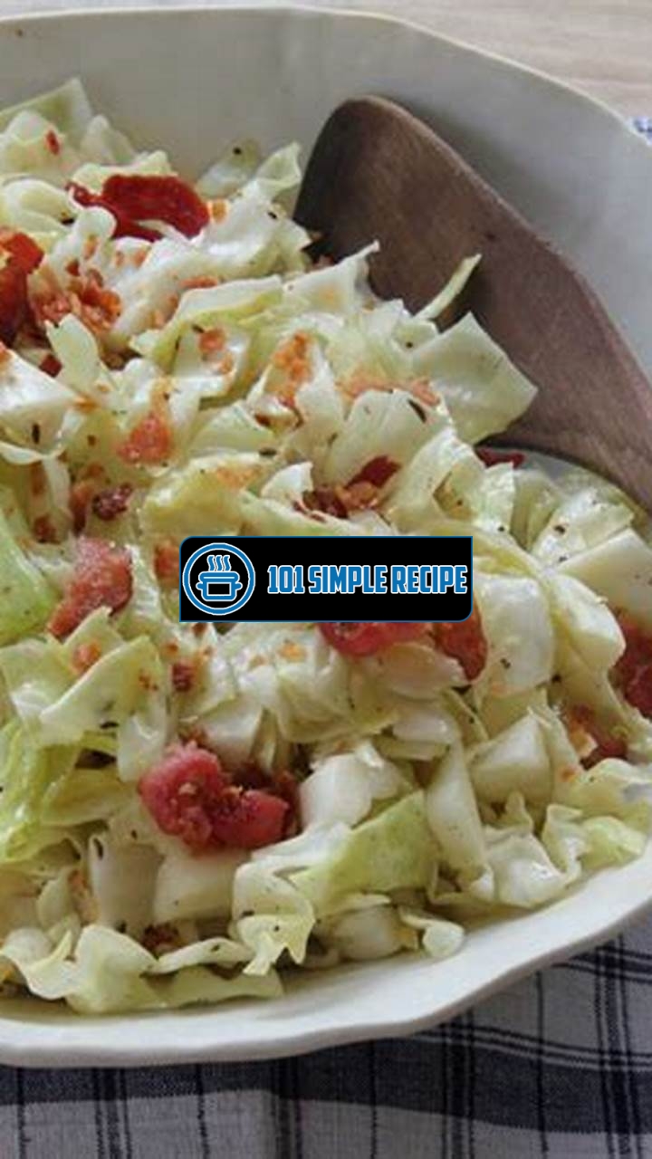 Delicious German Cabbage Recipe with Tangy Vinegar Dressing | 101 Simple Recipe