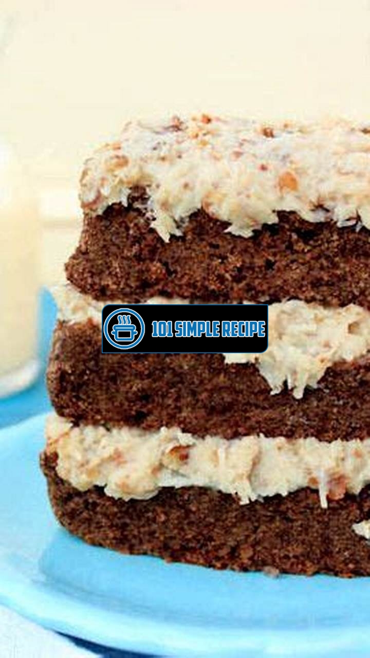 Delicious German Chocolate Cake Frosting Without Eggs | 101 Simple Recipe