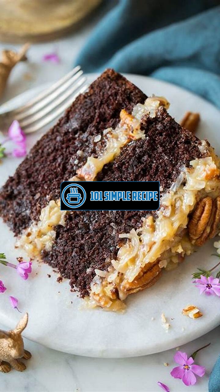 Eat Deliciously, Guilt-Free: Healthy German Chocolate Cake | 101 Simple Recipe