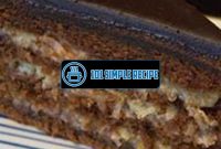 Indulge in Rich, Nut-Free German Chocolate Cake | 101 Simple Recipe