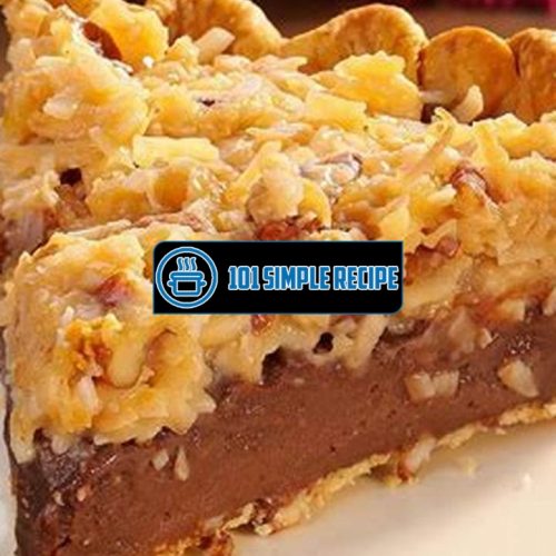 Indulge in the Deliciousness of German Chocolate Pie by Paula Deen | 101 Simple Recipe