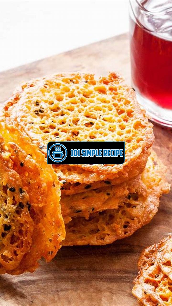 Delicious Golden Cheddar Cheese Crisps Recipe | 101 Simple Recipe