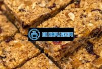 Crave-Worthy No Bake Granola Bar Recipes | 101 Simple Recipe