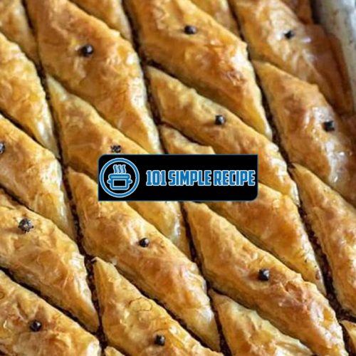 Deliciously Irresistible Greek Baklava Recipe | 101 Simple Recipe