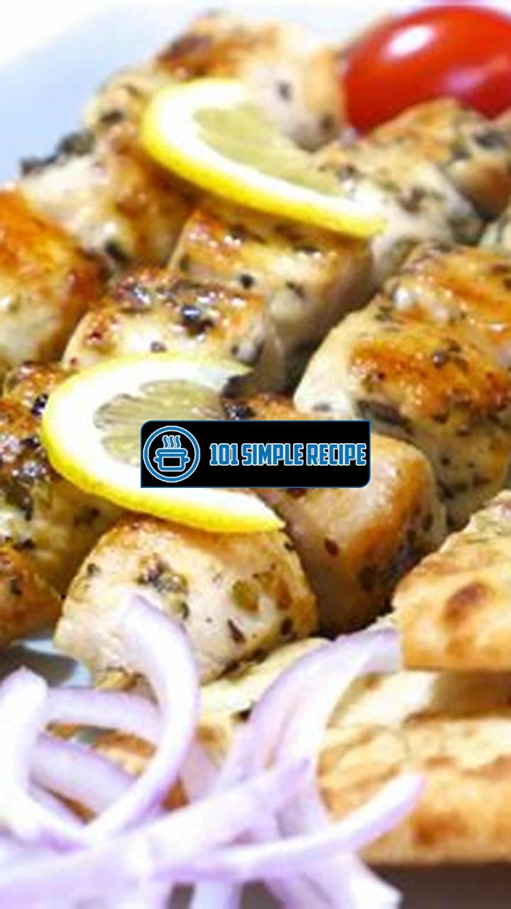 Authentic Greek Chicken Souvlaki Recipe with Tzatziki | 101 Simple Recipe
