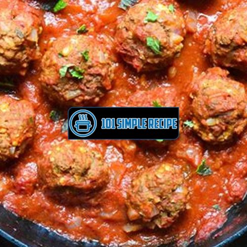 Delicious Greek Meatballs Recipe with Tangy Tomato Sauce | 101 Simple Recipe