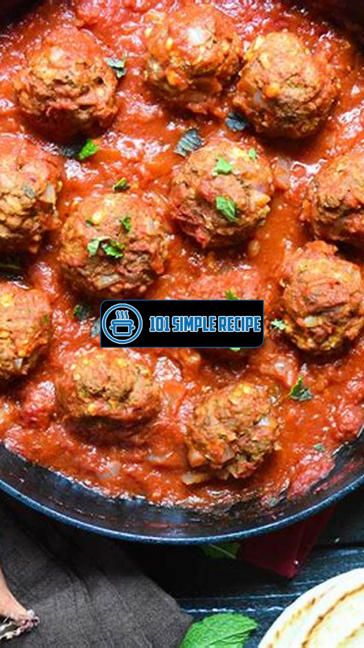Delicious Greek Meatballs Recipe with Tangy Tomato Sauce | 101 Simple Recipe