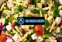 Delicious Greek Pasta Salad Recipe with Penne | 101 Simple Recipe