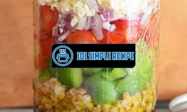 Delicious Greek Salad in Jars Recipe | 101 Simple Recipe