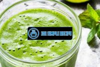 Create a Refreshing Green Mojito Smoothie | 101 Simple Recipe
