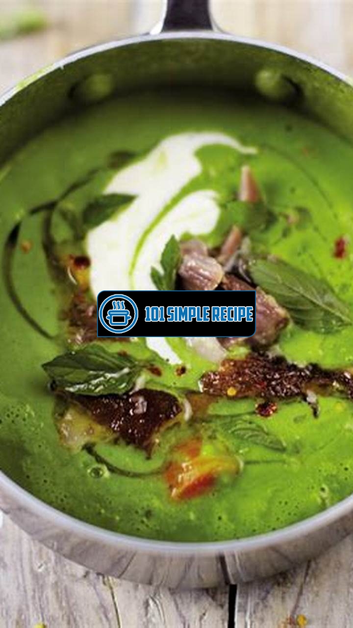 Delicious Green Pea Soup with Savory Ham | 101 Simple Recipe