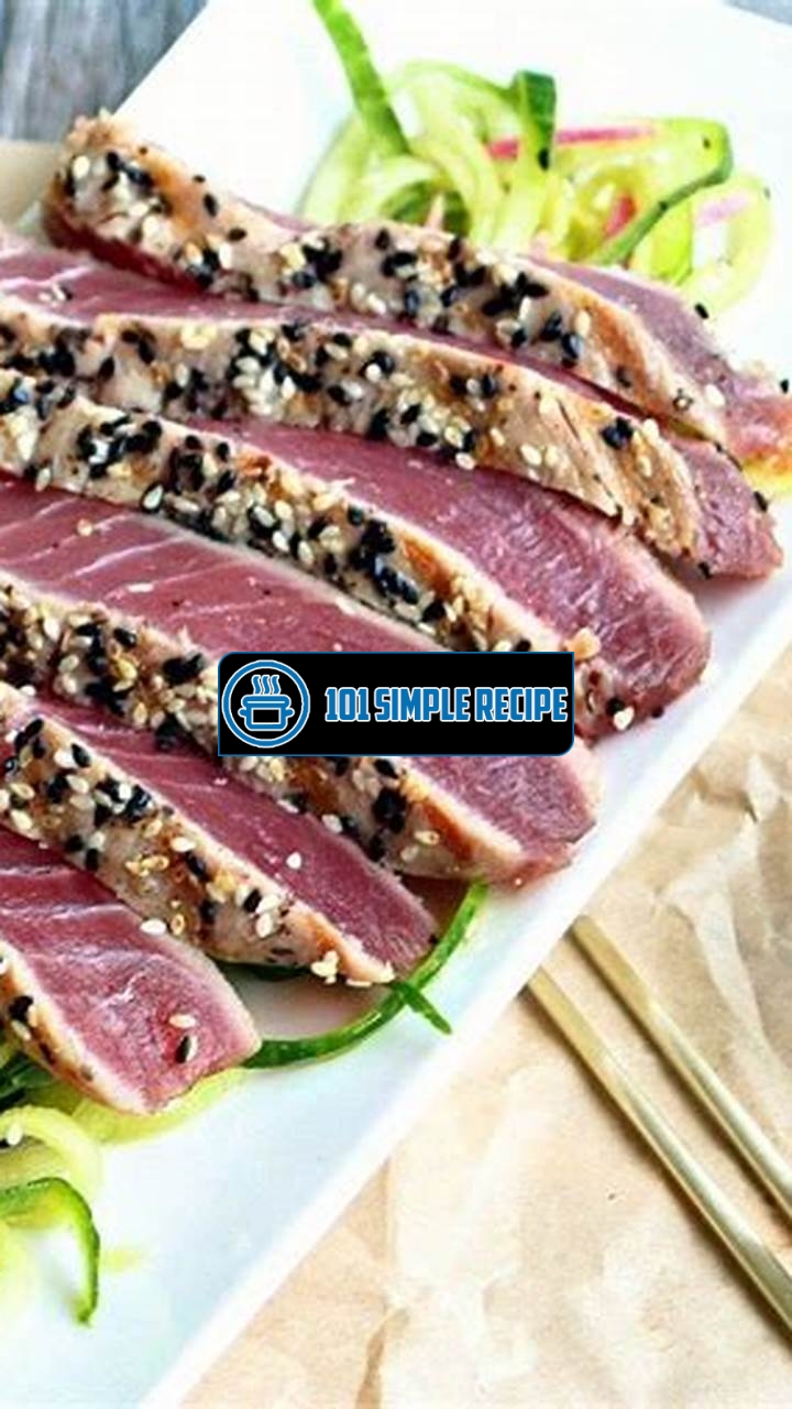 Expertly Grilled Ahi Tuna Steak: A Scrumptious Recipe | 101 Simple Recipe