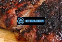 The Mouthwatering Delight of Grilled Butterflied Leg of Lamb | 101 Simple Recipe