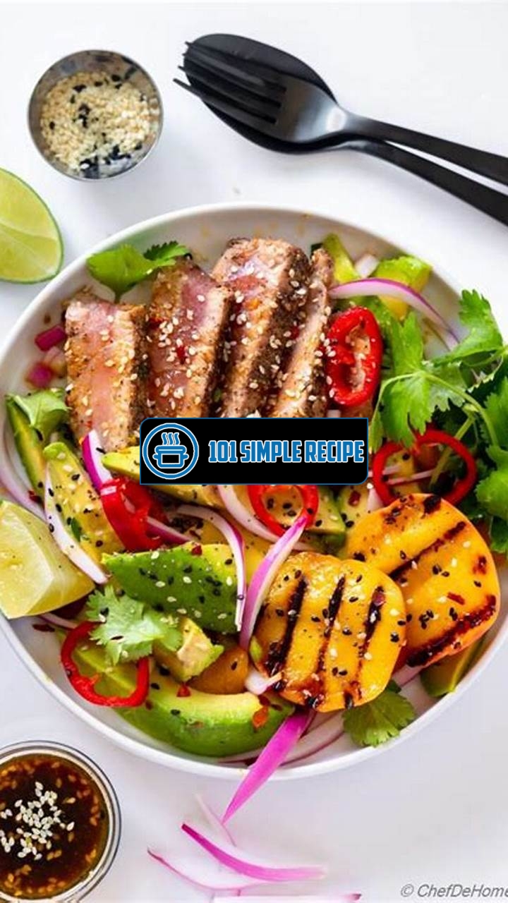 Delicious Grilled Tuna Steak Salad Recipes | 101 Simple Recipe