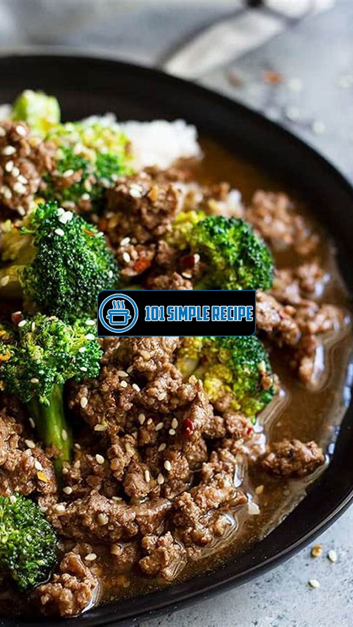 Savory Ground Beef and Broccoli Recipe You'll Love | 101 Simple Recipe