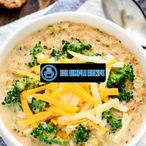 Easy and Delicious Healthy Broccoli Cheddar Soup Crock Pot Recipe | 101 Simple Recipe