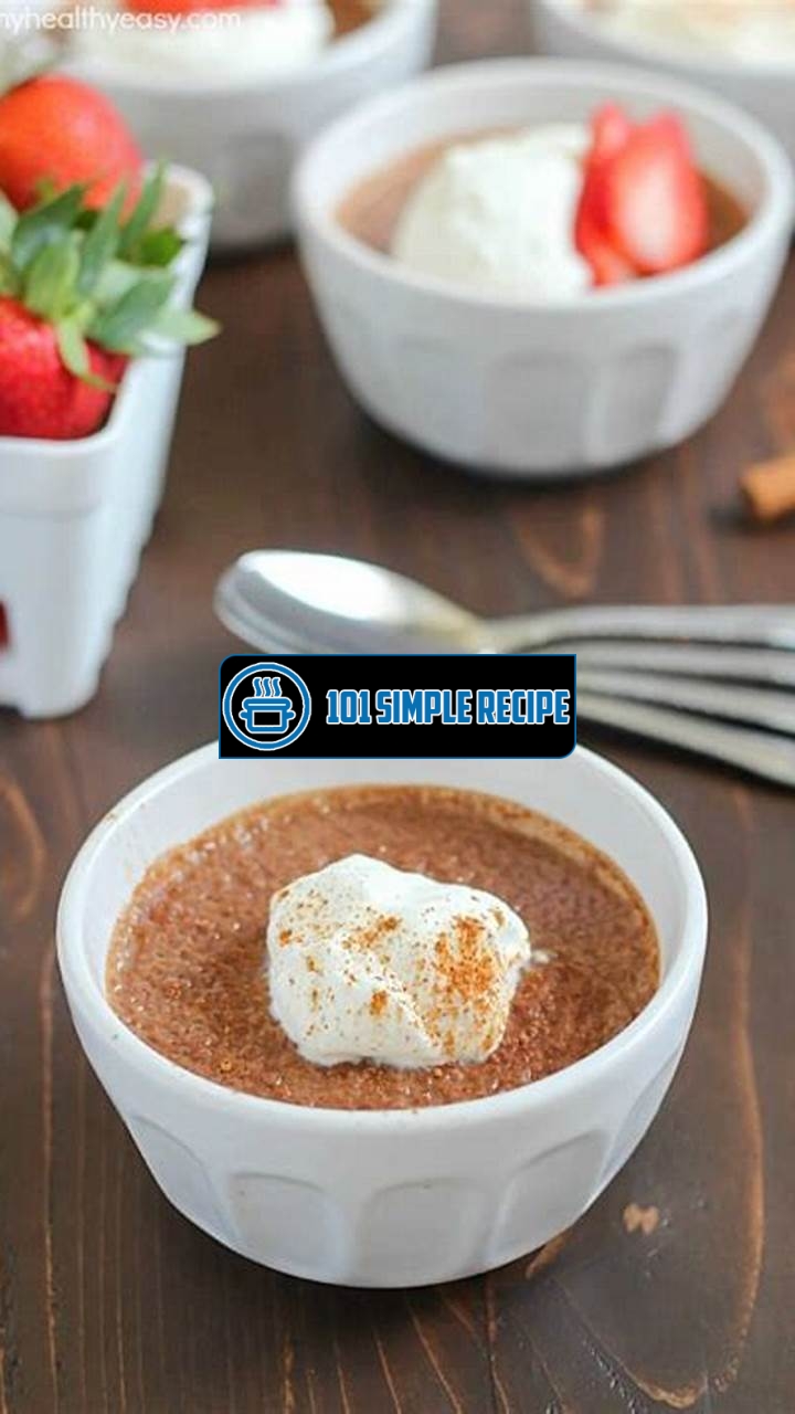 Indulge in Deliciously Healthy Chocolate Custard | 101 Simple Recipe