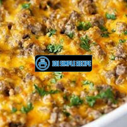 Delicious and Healthy Ground Beef Casserole Recipes | 101 Simple Recipe