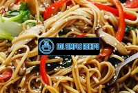 Delicious and Nutritious Lo Mein Noodles for a Healthy Meal | 101 Simple Recipe