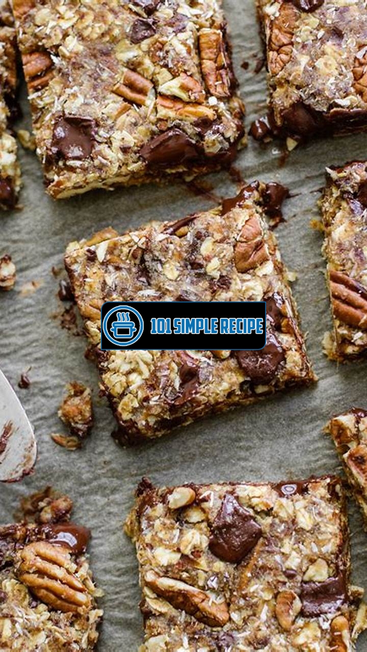 Indulge in Delicious and Nutritious Healthy Magic Cookie Bars | 101 Simple Recipe