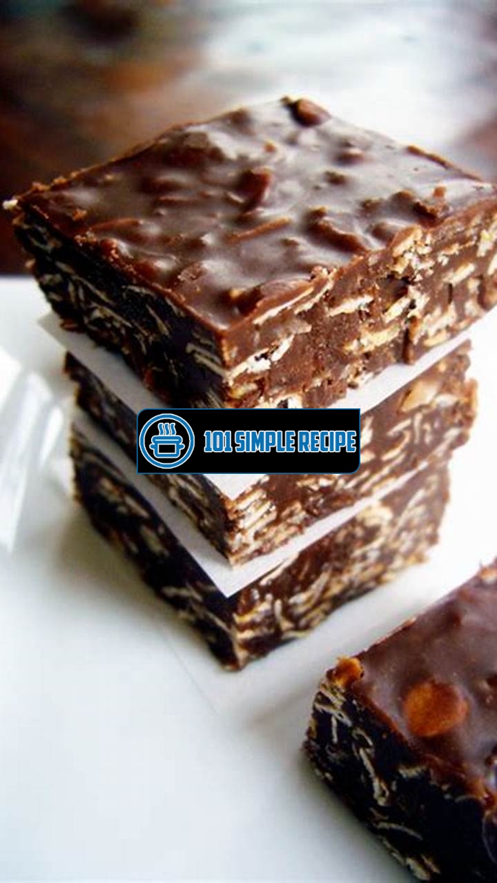 Indulge in Deliciously Healthy No Bake Cookie Bars | 101 Simple Recipe