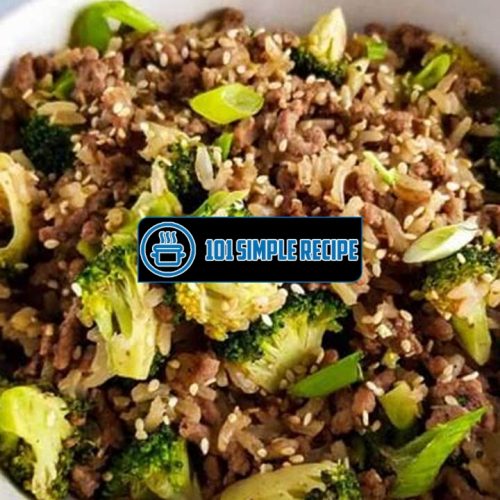 Healthy Recipes With Ground Beef And Broccoli | 101 Simple Recipe