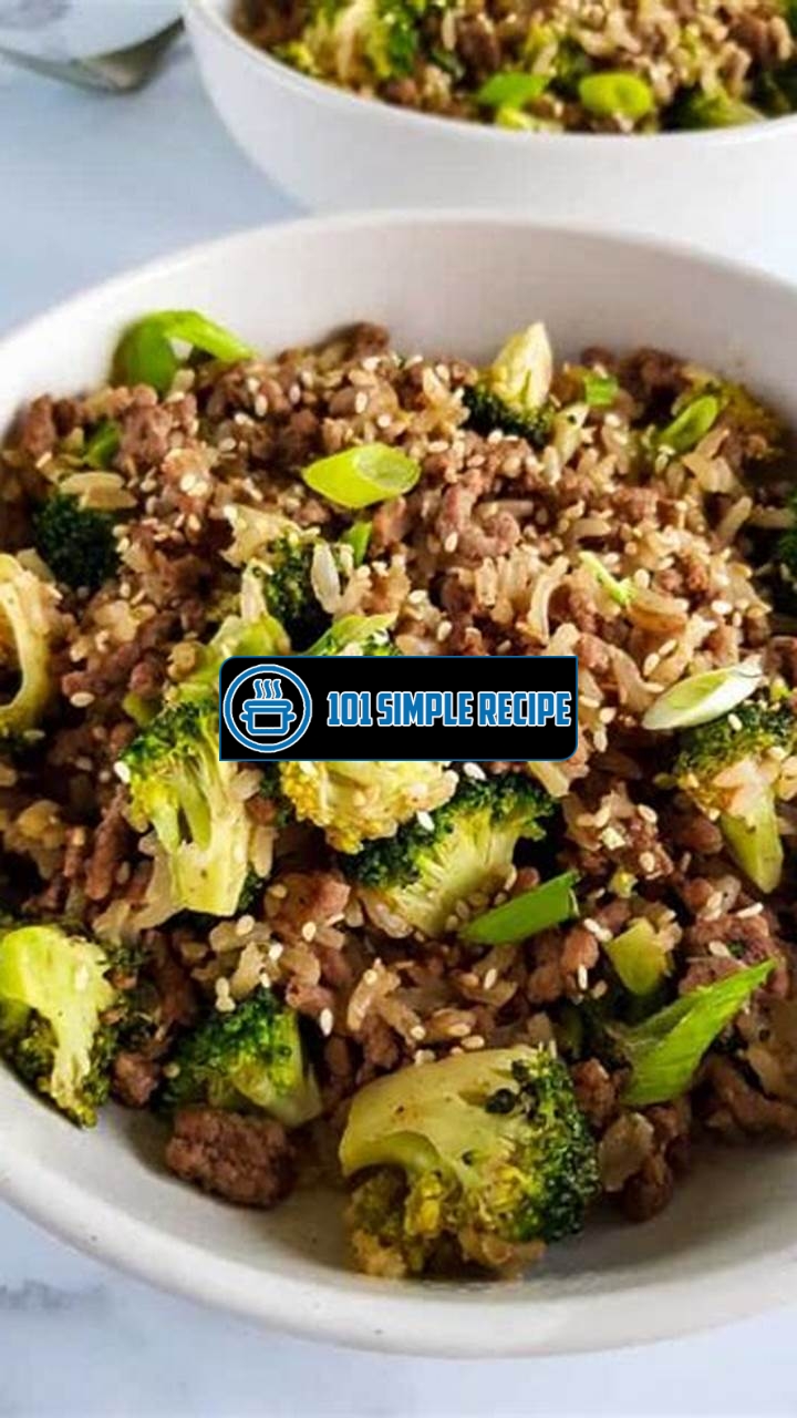 Delicious and Nutritious: Healthy Recipes with Ground Beef and Broccoli | 101 Simple Recipe